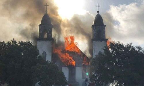 Fire reduces historic 124-year-old Central Texas church to ashes