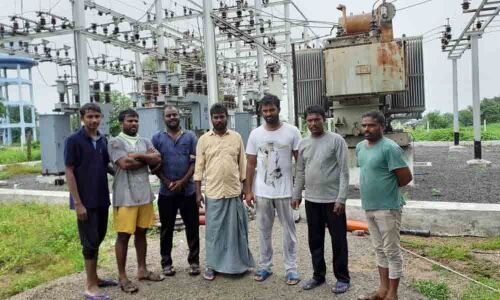 Karimangar: Farmers protest at substation as village faces outage for five days