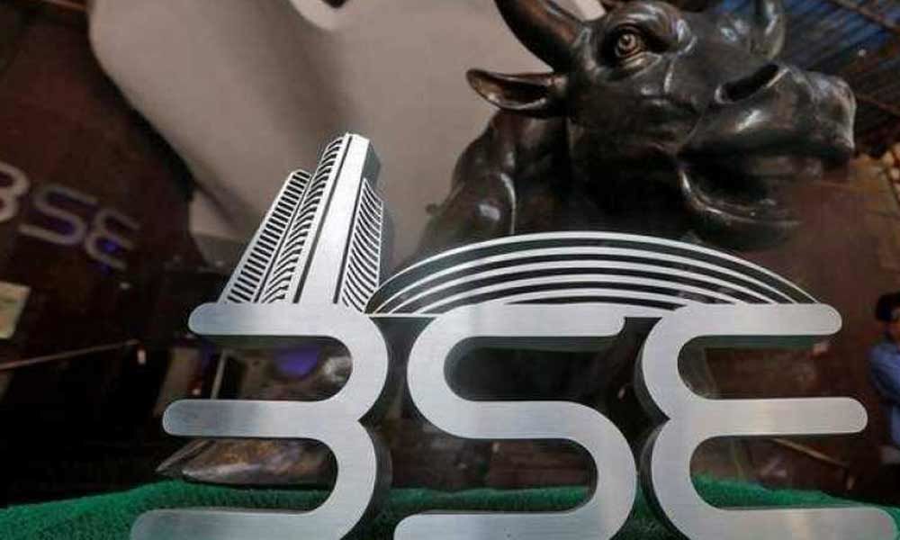 Sensex slips over 150 points amid trade war fears