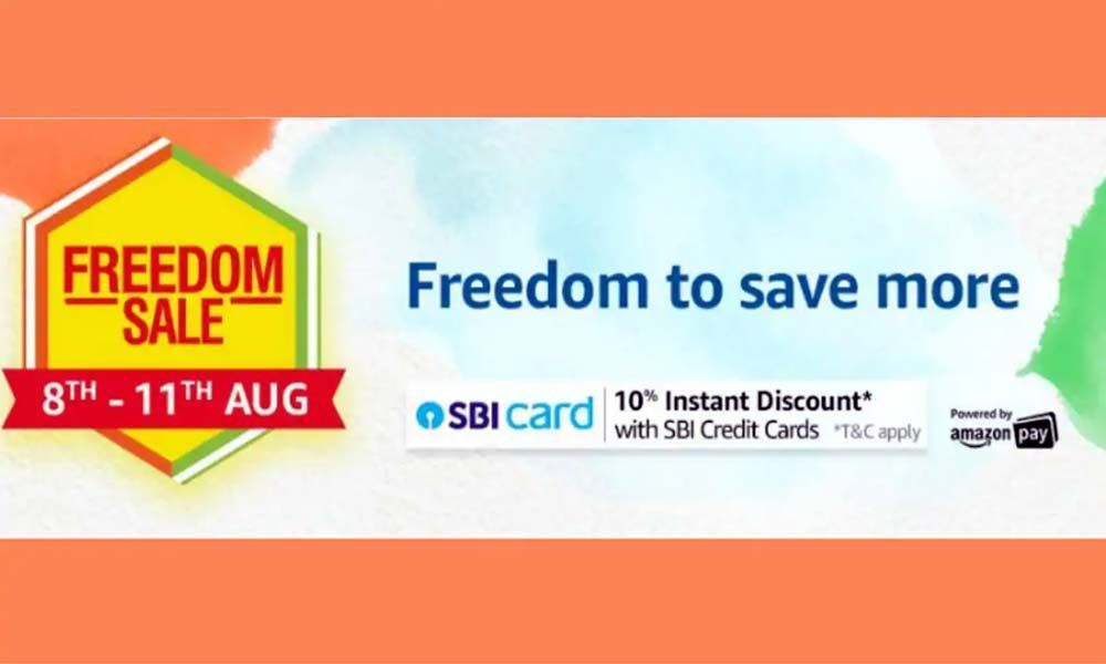 Amazon Freedom Sale: 8th to 11th August