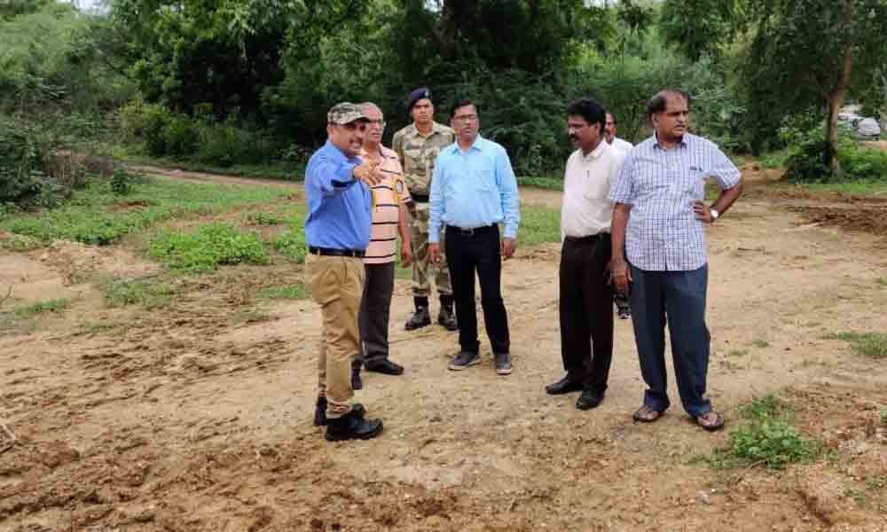 Singareni Collieries Company Limited Director inspects site for solar power plant construction