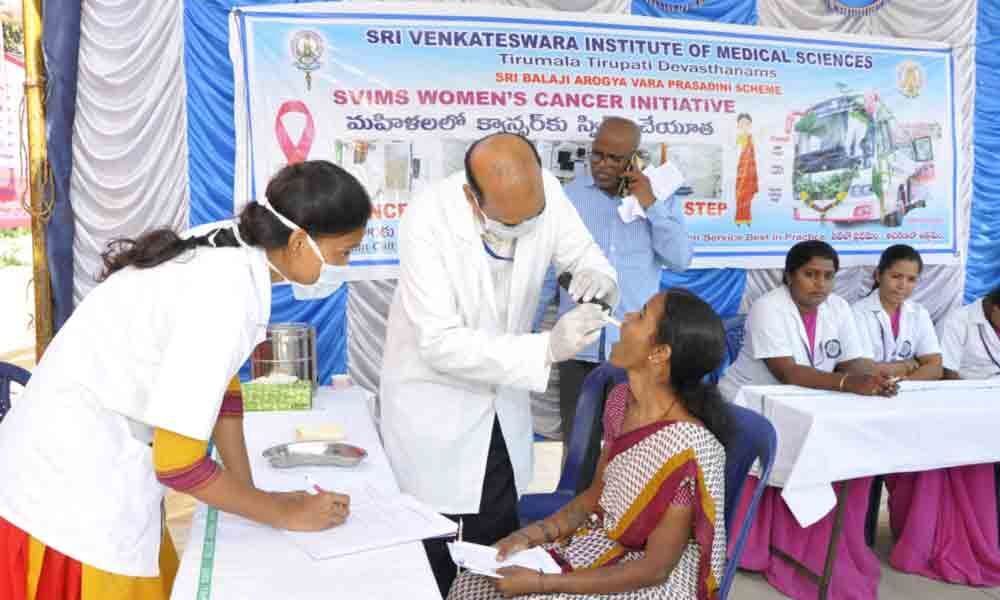 143 screened for cancer at mega medical camp in Tirupati