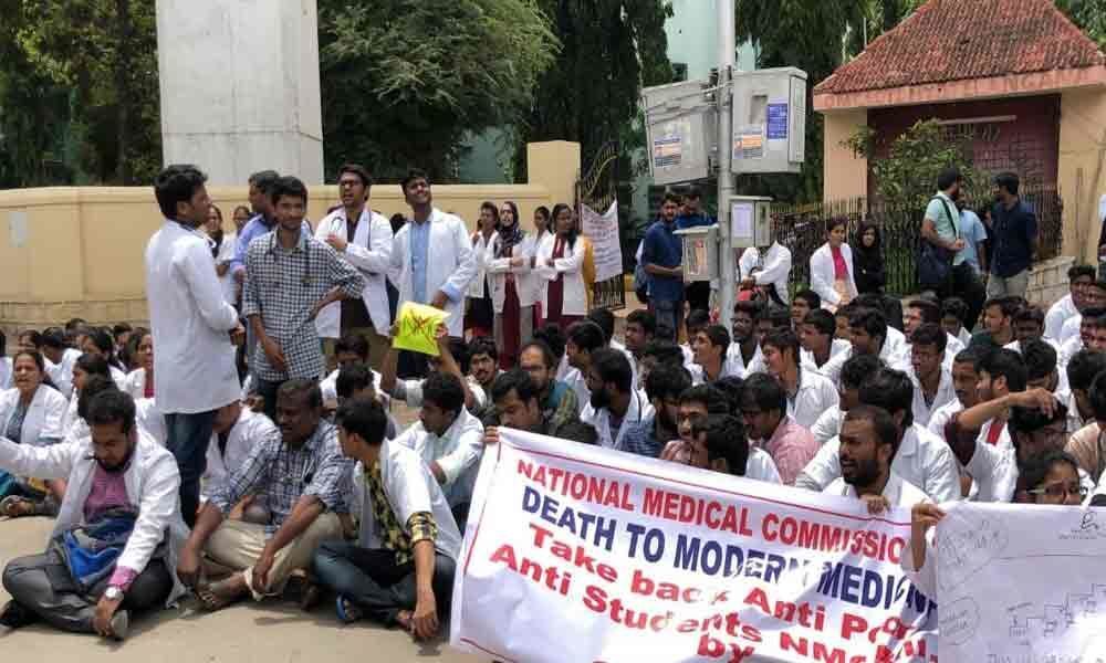 Doctors raise united voice against NMC Bill, hold protests across TS