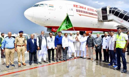 First batch of AP Hajis leaves for holy city