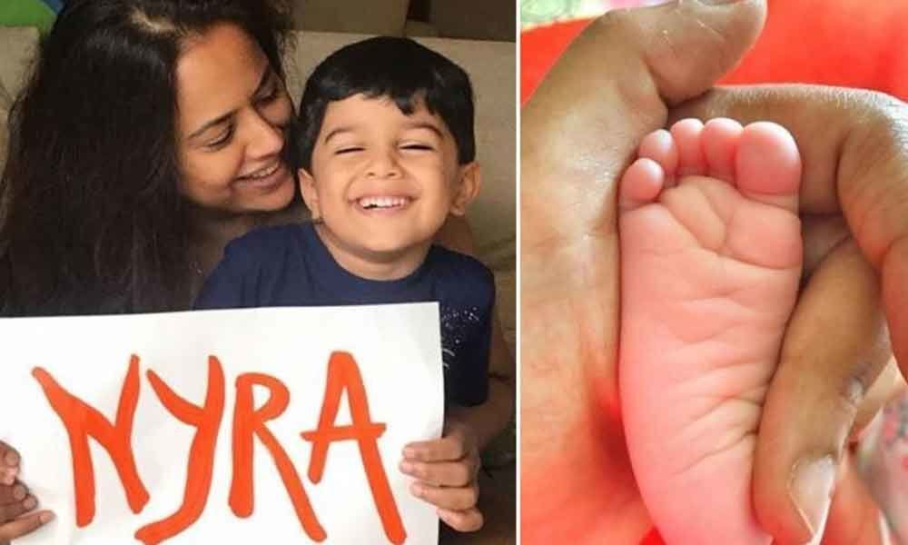 Sameera Reddy reveals her baby girls name