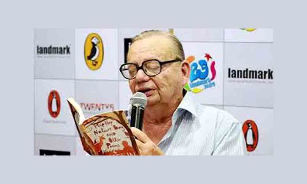 Ruskin Bond releases latest book at Noida school