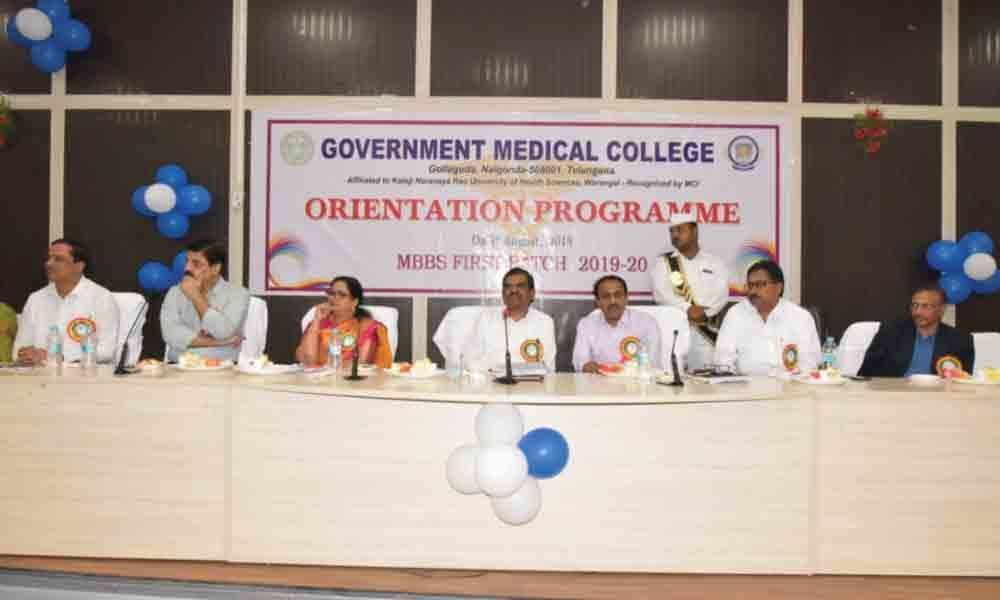 Joint Collector Chandra Shekar exhorts medicos to serve society in Nalgonda