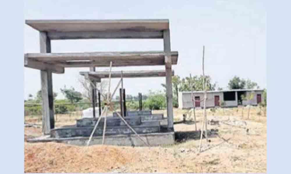 Official negligence delays construction of Vykuntadhams in villages