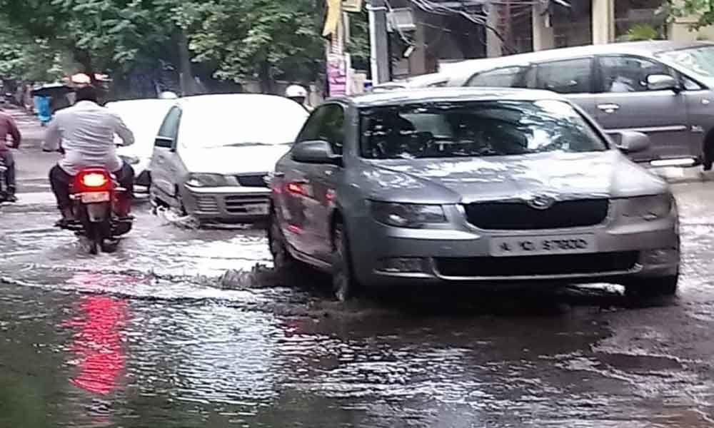 Even a brief spell causes water logging