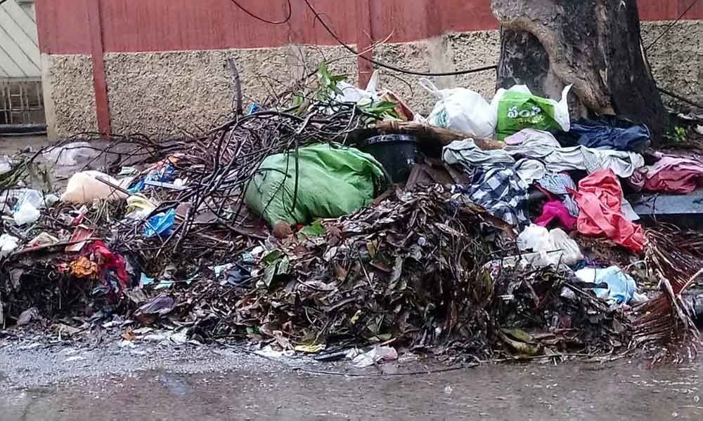 Garbage piles up due to GHMC apathy