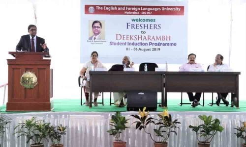 Student induction programme – Deeksharambh - underway at English and Foreign Languages University