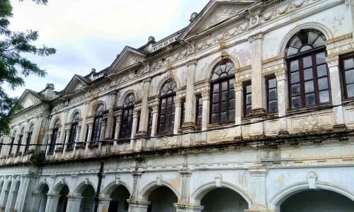 Seepage of water at historic Purani Haveli