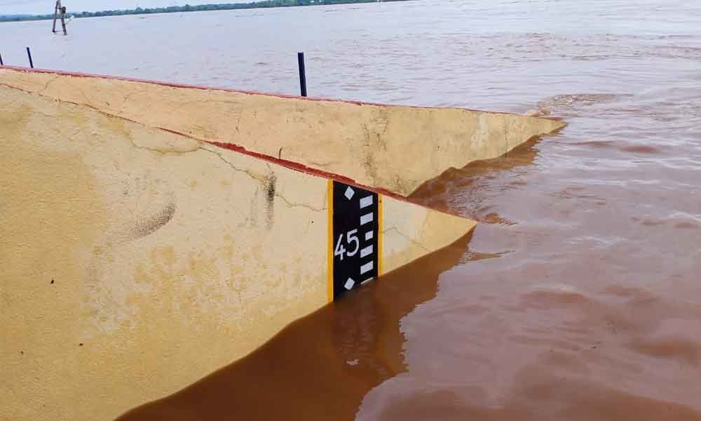 Godavari River crossed first warning level at Bhadrachalam