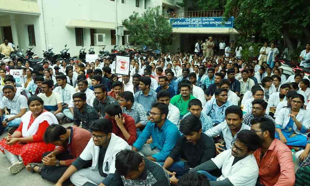 Doctors, students up in arms against NMC in Tirupati