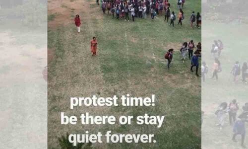 St.Francis College Girls dismiss Dress Code-Students protest Be there or stay silent forever