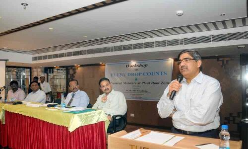 Create awareness on saving water: L V Subrahmanyam