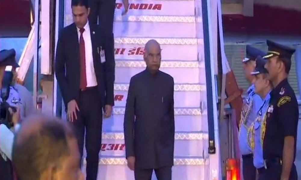 President Kovind returns home after three-nation visit