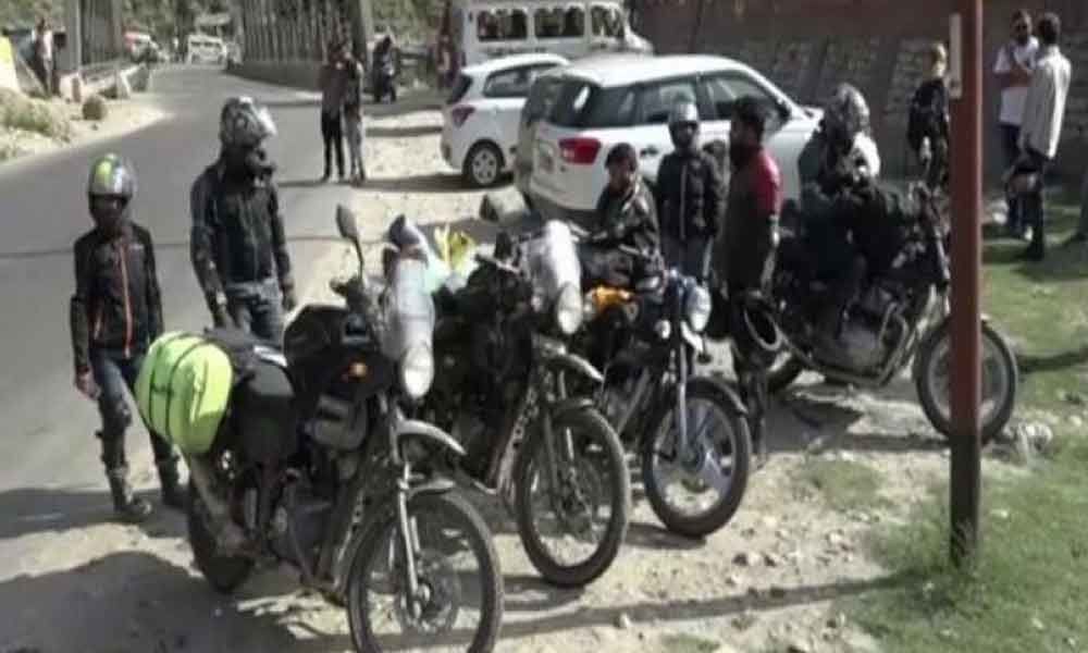 Ladakh-bound bikers sent back from Kashmir Valley