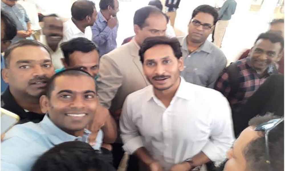 Armoor people meet AP CM YS Jagan in Jerusalem