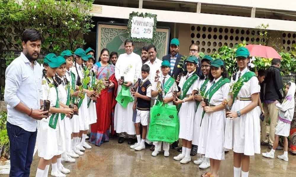 Little Flower School holds Haritha Haram
