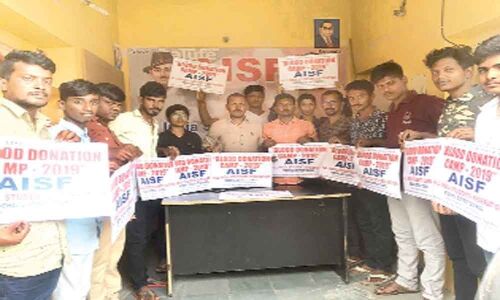 All India Students Federation to organise blood donation camp