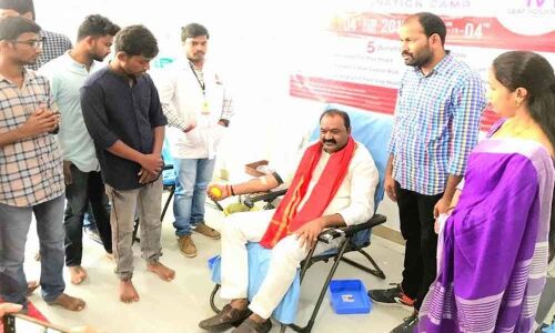 Blood donation camp organised
