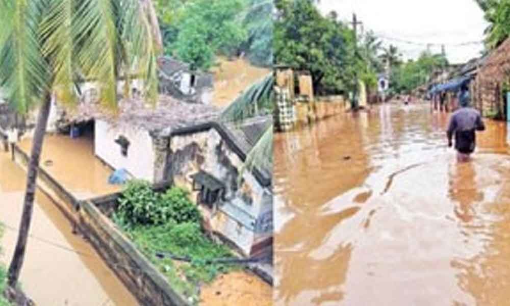 Flood water levels on rise as rains continue in AP