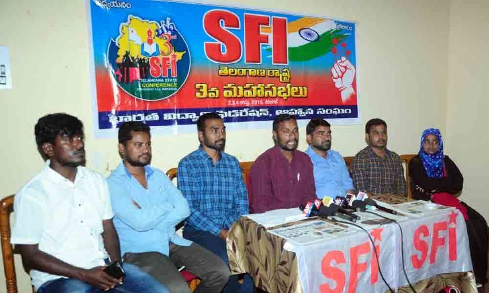 SFI draws its action plan in Warangal