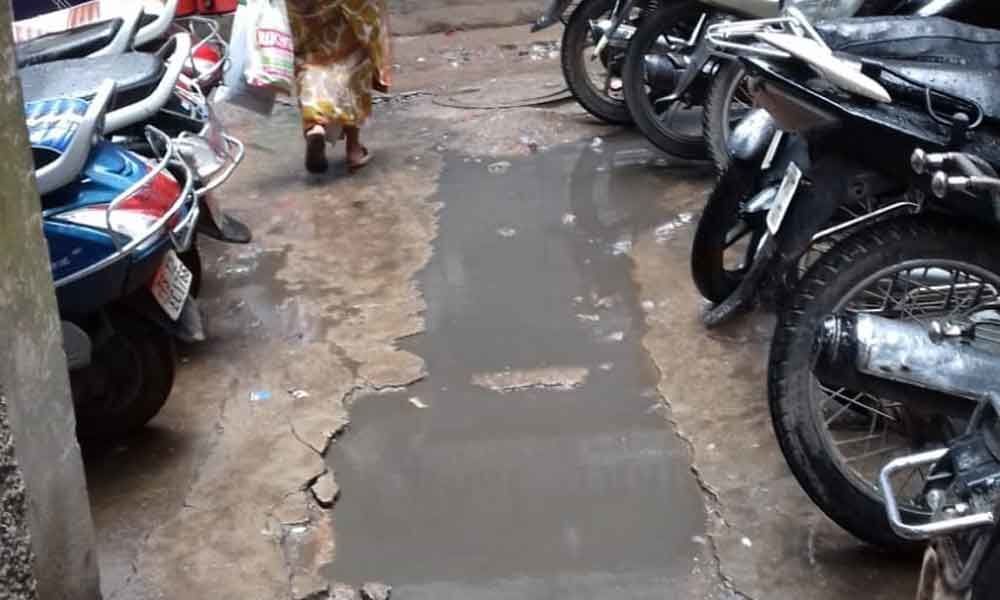 Water stagnation adds to bad road woes