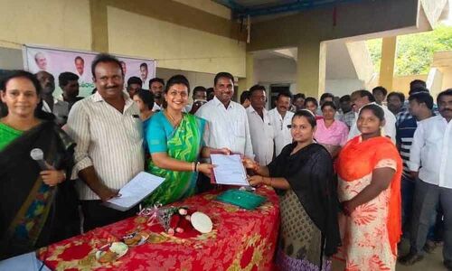 YCP MLA Roja visits Grama volunteers training in Chittoor district