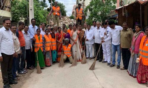 Corporator Pavani Reddy organises Swachh Bharat