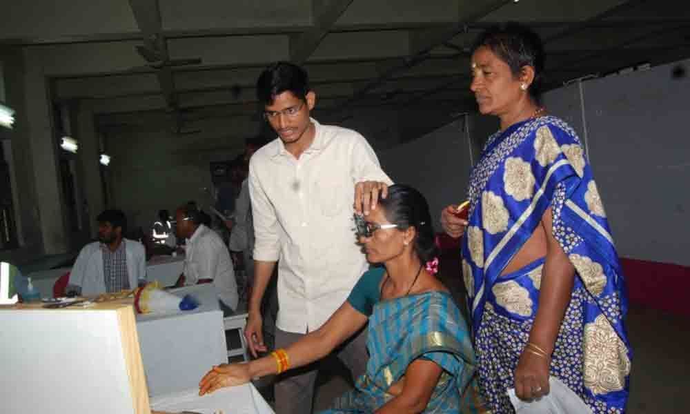 Free eye camp held at Gatrapalli village