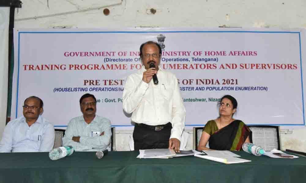 Pre-test census training programme held in Nizamabad