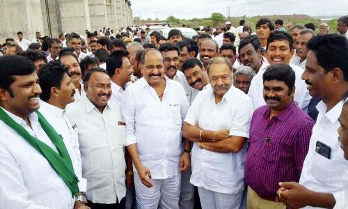 Water released through Pothireddypadu for drinking water, irrigation needs of Kurnool