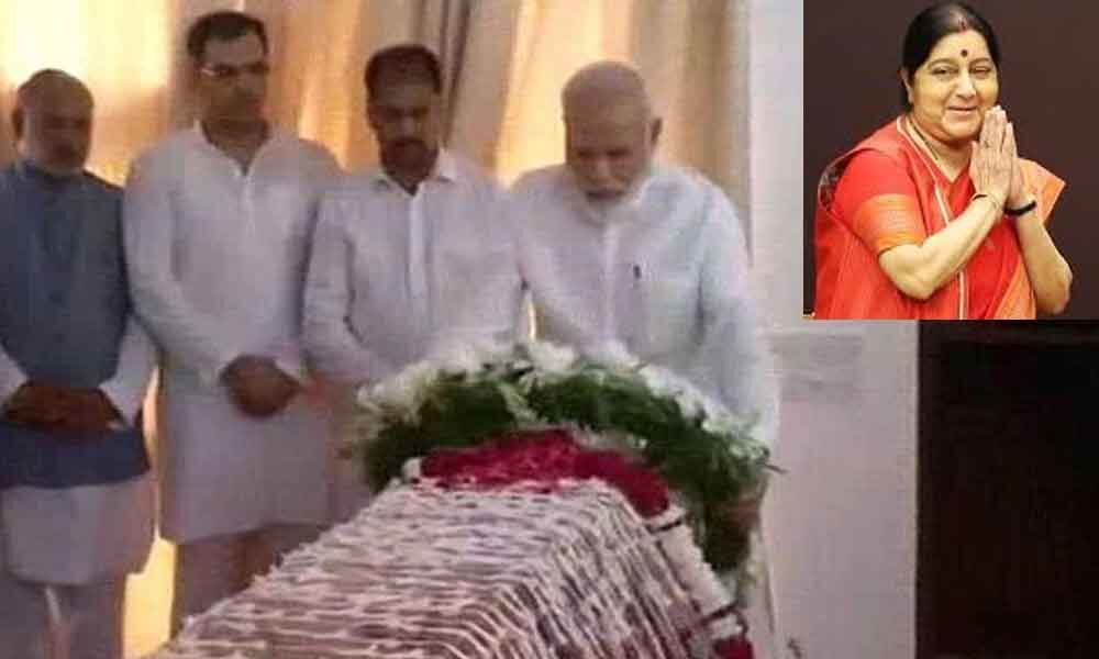State funeral for Sushma Swaraj today
