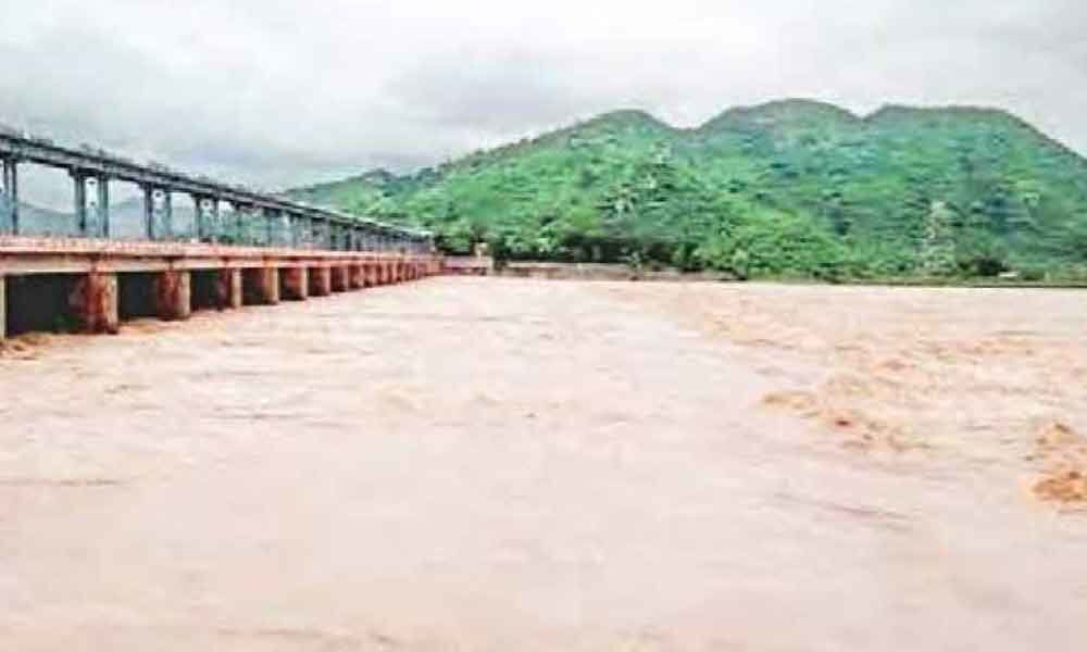 Vamsadhara river swells due to heavy rains, flood alert sounded
