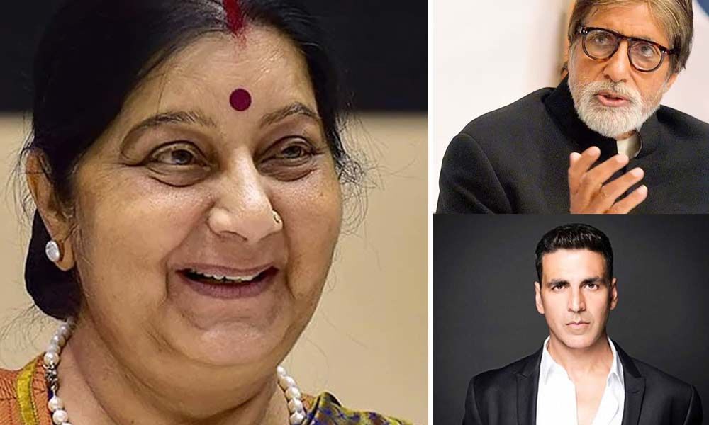 B-Town celebs mourn death of Sushma Swaraj