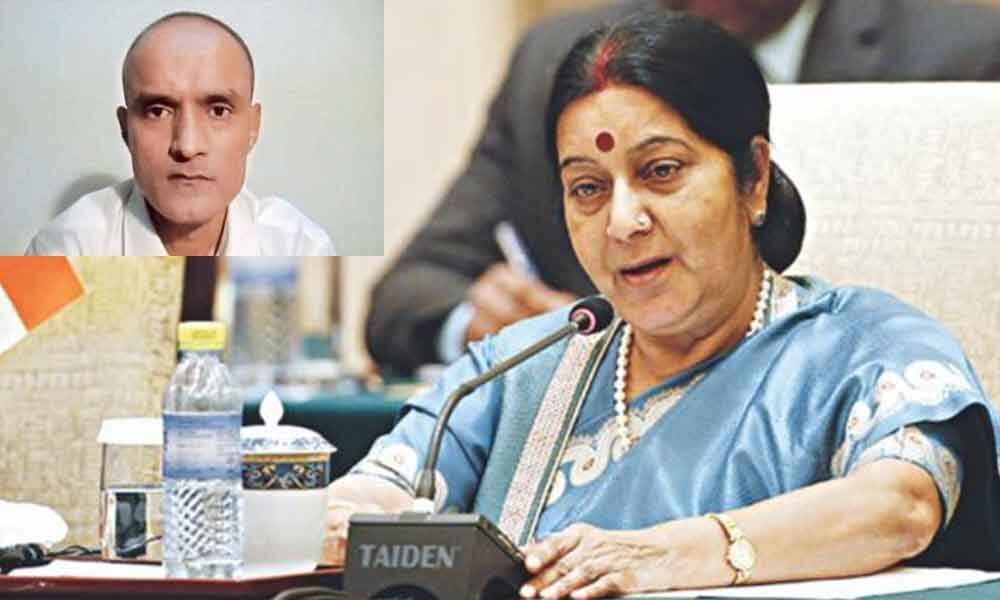 Sushma Swarajs initiative on staying Kulbhushan Jadhavs death sentence