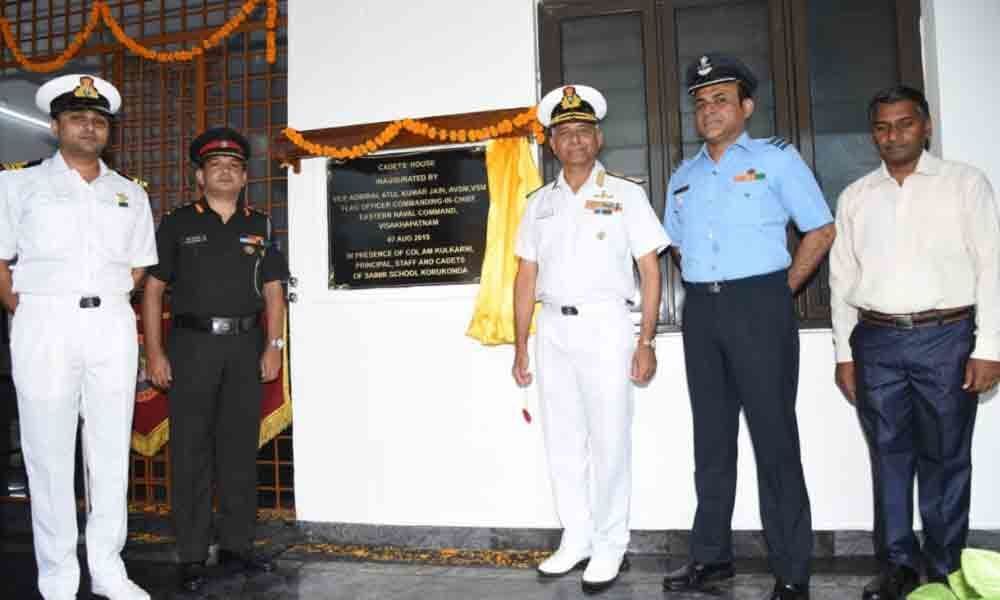 ENC Vice Admiral inaugurates Sainik School boys hostel in Visakhapatnam