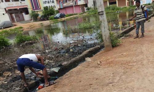 Sanitation works begin at last