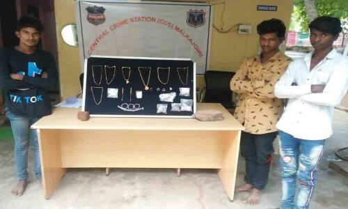 Three burglars arrested, stolen property recovered