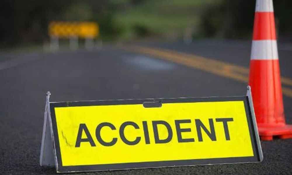 2 killed, 4 injured after car rams into stationary DCM van in Hyderabad