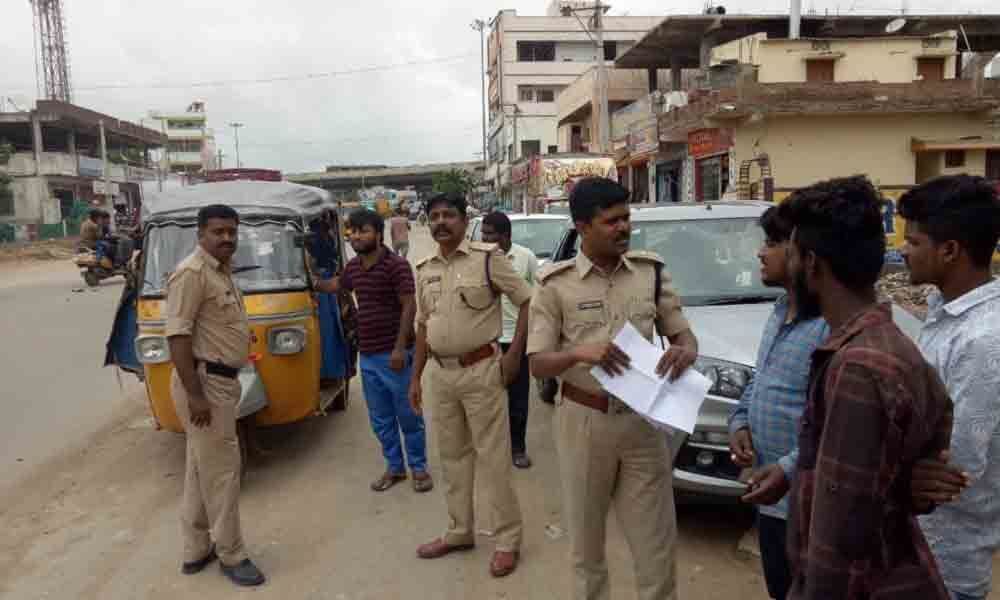 RTA officials seize 9 autos, 1 Toofan for overloading in Jadcherla