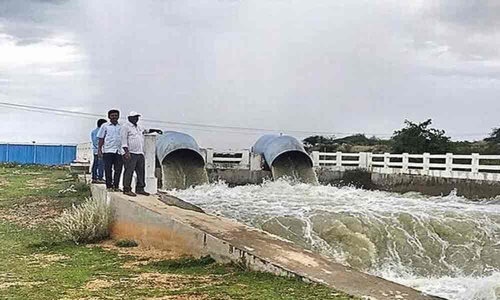 Water pumping from Tileru to Koilsagar begins  in Mahbubnagar