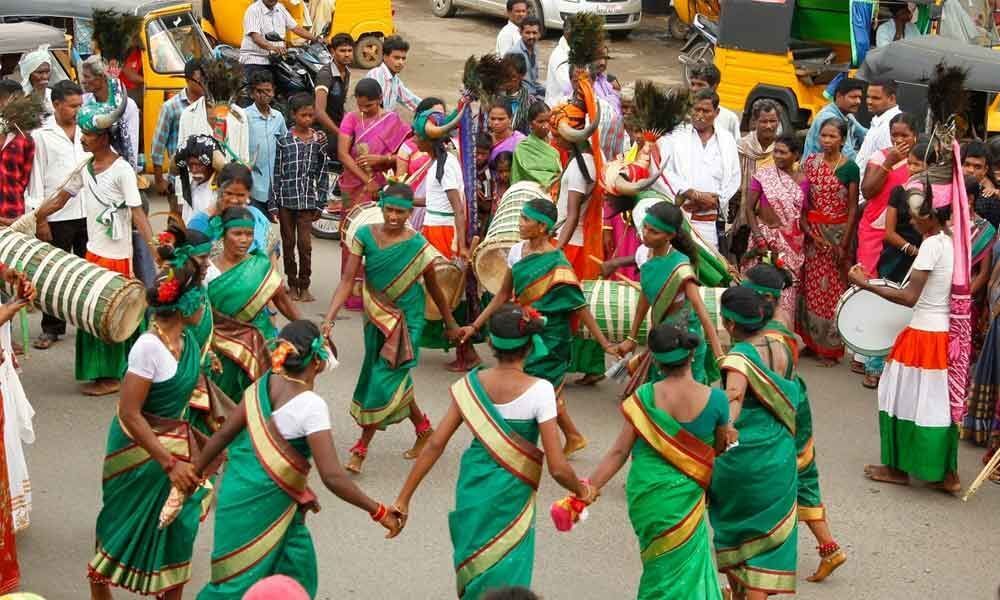 Adivasi Day celebrated grandly in Bhadrachalam