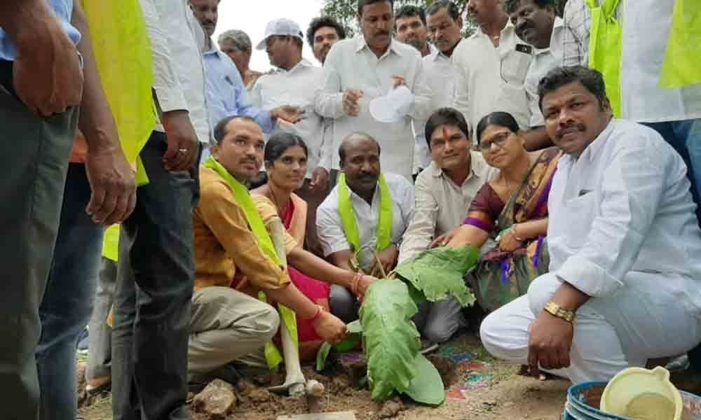 Plant at least two saplings: Nakrekal MLA tells constituency people