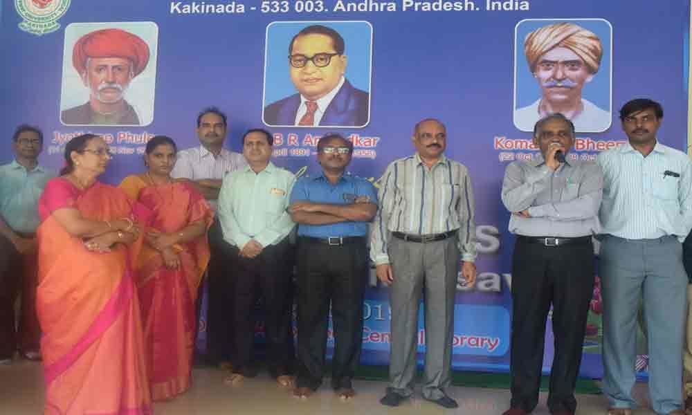 JNTU-K celebrates World Adivasi Day in Kakinada