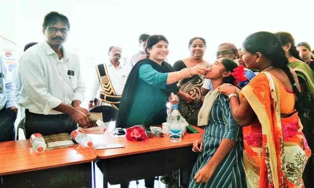 Children administered de-worming tablets: JC-2 G Rajakumari