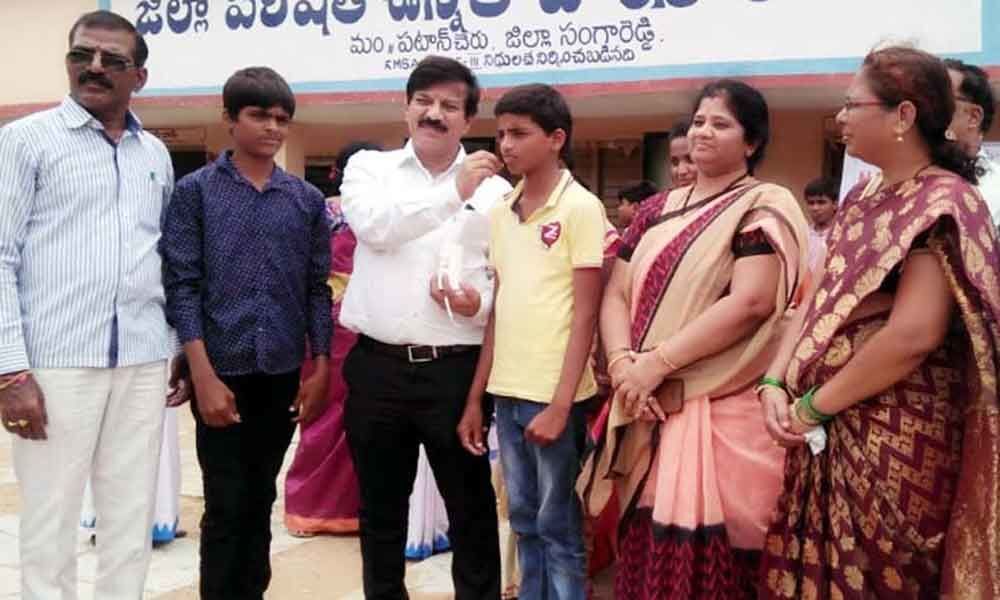 Deworming drive launched by District Medical and Health Officer