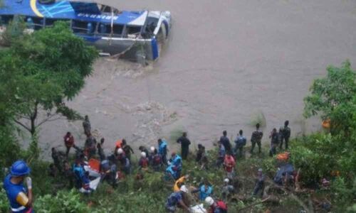 3 dead, 23 missing as bus plunges into Trishuli River in central Nepal